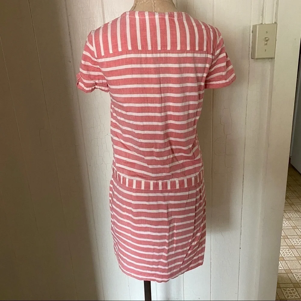 J CREW sz 00 Red White BOATHOUSE Short Dress